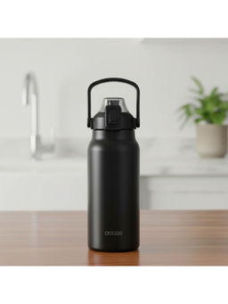 Nertz - Black Dodge Fitness Charger Double-Wall Vacuum Insulation Bottle (1300ml)