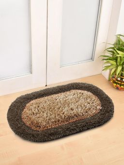 FABINALIV - Brown Solid Polyester Door Mat
