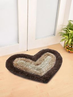 FABINALIV - Brown Solid Polyester Door Mat