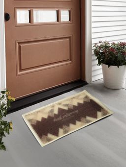FABINALIV - Multicolor Geometric Polyester Door Mat