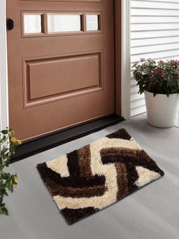 FABINALIV - Multicolor Abstract Polyester Door Mat