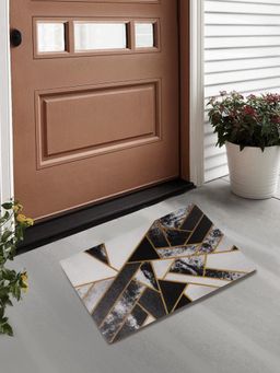FABINALIV - Multicolor Geometric Rubber Door Mat