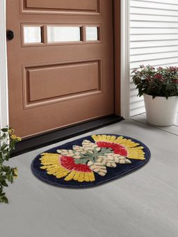 FABINALIV - Multicolor Ethnic Cotton Blend Door Mat