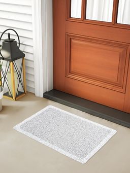 FABINALIV - Off White Solid Rubber Anti Skid Door Mat