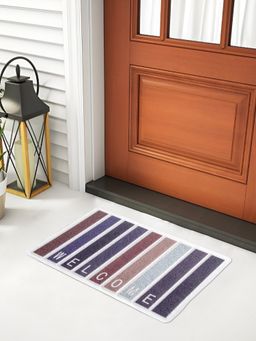 FABINALIV - Multicolor Striped Rubber Anti Skid Door Mat