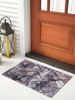 FABINALIV - Multicolor Geometric Rubber Anti Skid Door Mat