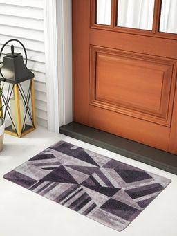 FABINALIV - Multicolor Geometric Rubber Anti Skid Door Mat