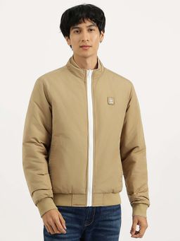 United Colors of Benetton - White Regular Fit High Neck Solid Reversible Jacket