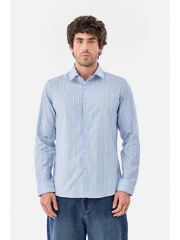 Snitch - Light Blue Stripes Slim Formal Luxe Shirt
