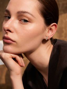 ZAISHA - Eira Petals 18K Gold Plated Stud Earrings