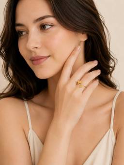 ZAISHA - Tiny Fly Wings 18K Gold Plated Ring
