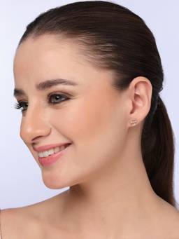 Kicky and Perky - 925 Sterling Silver Moissanite Stud Earrings