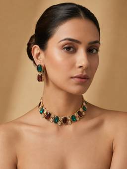 Curio Cottage - Multi-Color Crimson Forest Jewellery Set