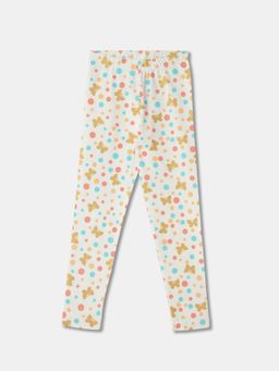 R&B - Cotton Graphic Full Length Mid Rise Girls Legging