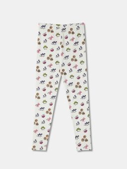 R&B - Cotton Printed Slim Fit Elasticated Waist Girls Legging