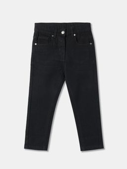 R&B - Denim Regular Fit Mid-Rise Clean Look Girls Jeans