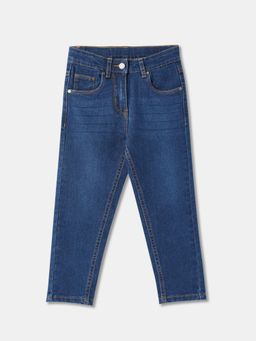 R&B - Denim Regular Fit Mid-Rise Clean Look Girls Jeans