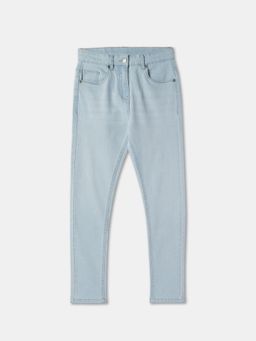 R&B - Denim Skinny Fit Mid-Rise Clean Look Girls Jeans