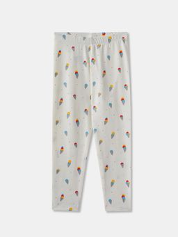 R&B - Cotton Printed Full Length Mid Rise Girls Legging