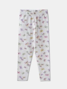 R&B - Cotton Printed Slim Fit Pull On Girls Legging