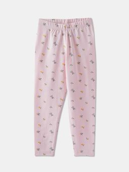 R&B - Cotton Printed Slim Fit Ankle Length Girls Legging