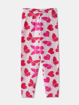 R&B - Cotton Printed Slim Fit Ankle Length Girls Legging