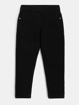 R&B - Stretch Denim Skinny Fit Mid-Rise Solid Girls Jeggings