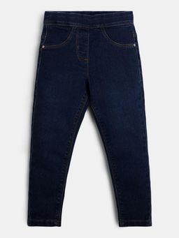 R&B - Stretch Denim Skinny Fit Mid-Rise Solid Girls Jeggings