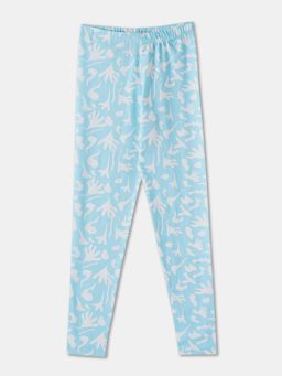 R&B - Cotton Printed Ankle Length Mid-Rise Girls Legging