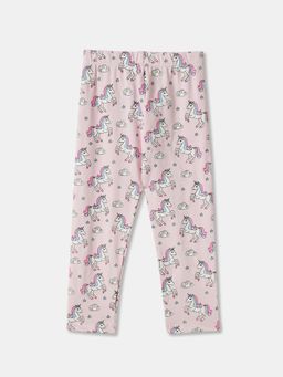 R&B - Cotton Blend Printed Full Length Elasticated Waist Girls Legging