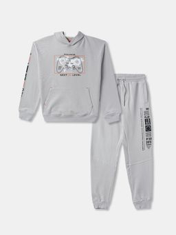 R&B - Graphic Print Hooded Sweatshirt with Joggers Boys