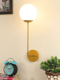 Tu Casa - Golden Metal Decorative Wall Lamp Glass Globe Holder