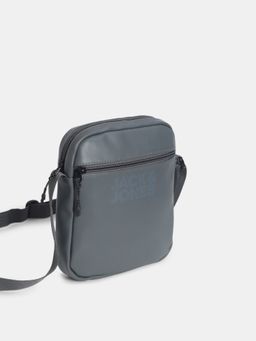 Jack & Jones - Grey Logo Print Sling Bag