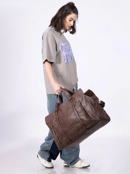 Dimeh - Roam Ready Brown Duffle Bag