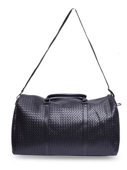 Dimeh - Quilted Black Duffle Bag