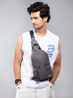Dimeh - Techno Sub Grey Sling Bag
