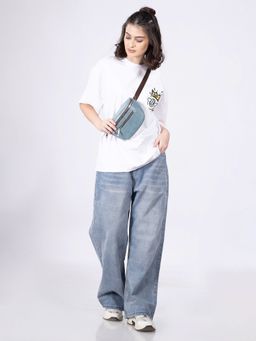 Dimeh - Varsity Slate Blue Sling Bag