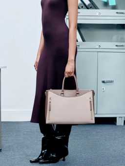 MIRAGGIO - Arden Laptop Bag Taupe (L)