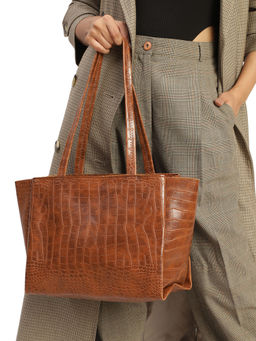 MINI WESST - Women's Brown Tote Bag