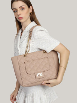 MINI WESST - Women's Beige Tote Bag