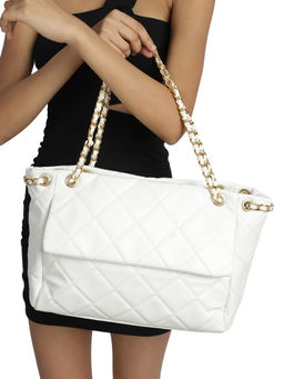 MINI WESST - Womens White Tote Bag