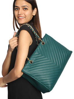 MINI WESST - Green Solid Handheld Bag