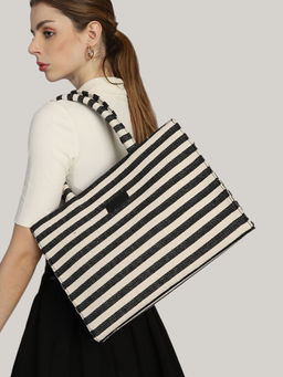 MINI WESST - Black And White Tote Bag