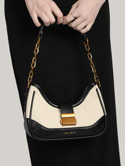 MINI WESST - Black Solid Handheld Bag