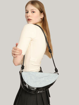 MINI WESST - Black Solid Handheld Bag