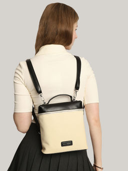 MINI WESST - Black Solid Sling Bag with Detachable Strap