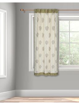 Fabindia - Beige Neerja Printed Cotton Silk Curtains