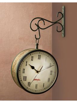 Fabindia - Green Samay Metal Wall Clock
