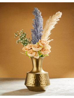 Fabindia - Golden Sur Metal Table Vase