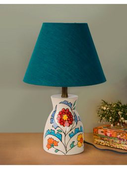 Fabindia - Nargis Stone Table Lamp With Shade